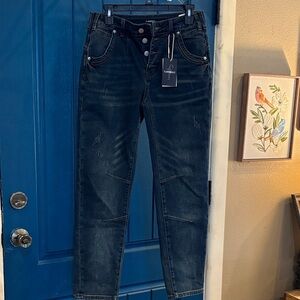 Dark Blue Denim Jeans